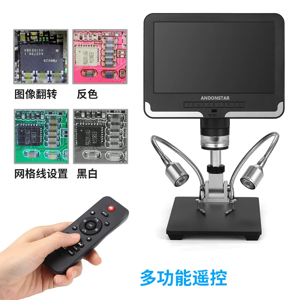 Andonstar Hot Digital Microscope for Soldering AD206 1080P Soldering Microscope for Phone Watch Repairing SMD/ Black & White
Andonstar Hot Digital Microscope for Soldering AD206 1080P Soldering Microscope for Phone Watch Repairing SMD/ Black & White