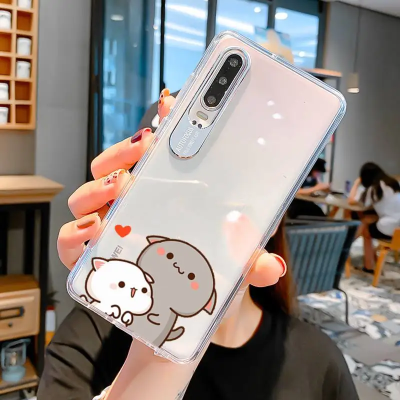 Чехол для телефона FHNBLJ Mochi Peach Goma Cat Huawei P 20 30 40 pro lite Psmart2019 Honor 8 10 Y5 6 2019 Nova3E | Мобильные