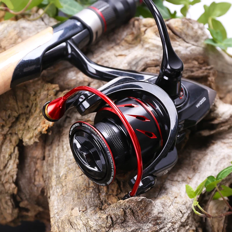 Spinning Fishing Reel Whirlwing 800 1000 2000 11kg Drag Power 8+1 5.2:1 Saltwater Ajing Bass Pike Fishing Lure Wheel
Spinning Fishing Reel Whirlwing 800 1000 2000 11kg Drag Power 8+1 5.2:1 Saltwater Ajing Bass Pike Fishing Lure Wheel