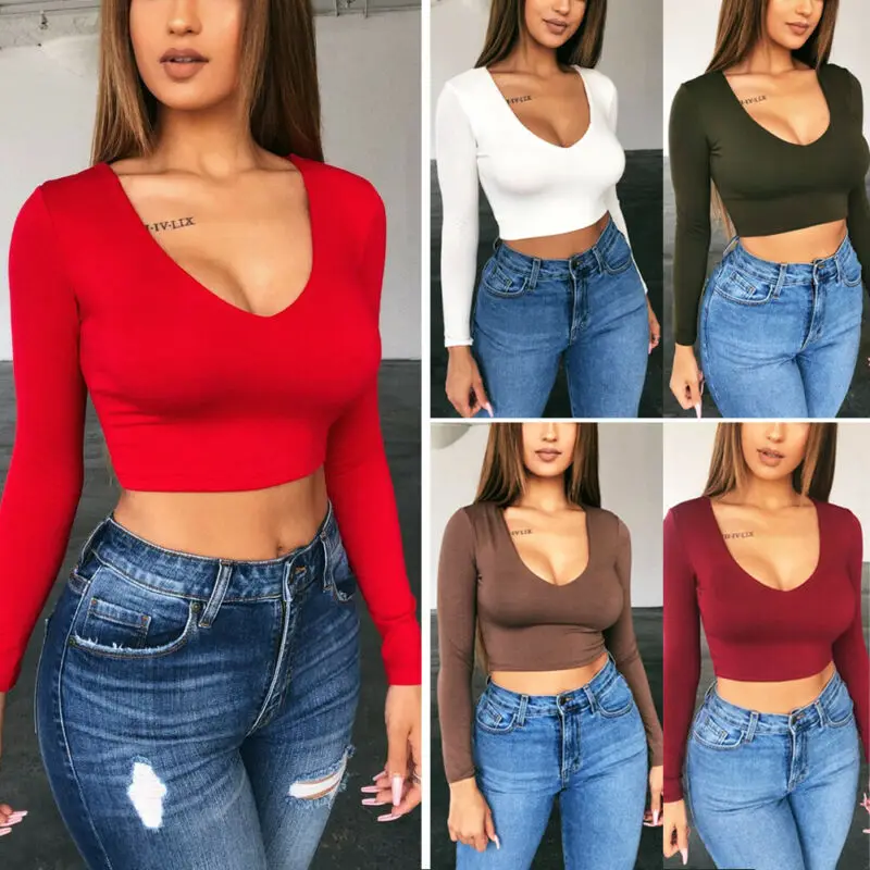 2020 Sexy Women Solid Tanks Vest Crop Top Autumn Deep V Neck Tanks Beach Women Sports Short Tank Tops Bustier
2020 Sexy Women Solid Tanks Vest Crop Top Autumn Deep V Neck Tanks Beach Women Sports Short Tank Tops Bustier