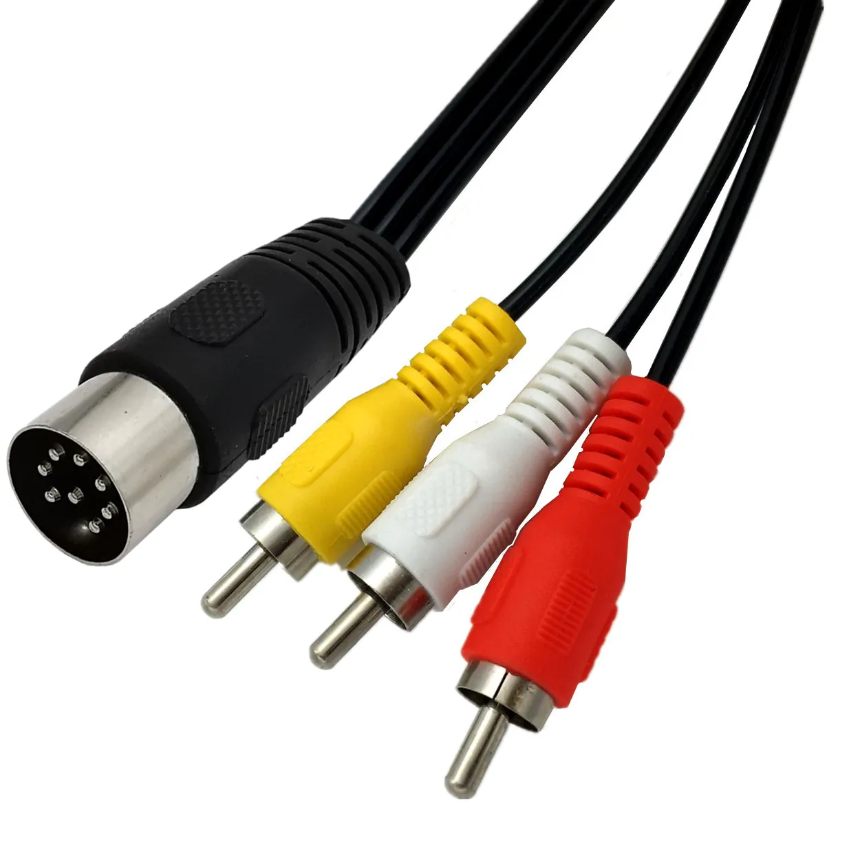 Кабель-адаптер для музыкальных инструментов разъем папа-папа 8 Pin-3RCA |