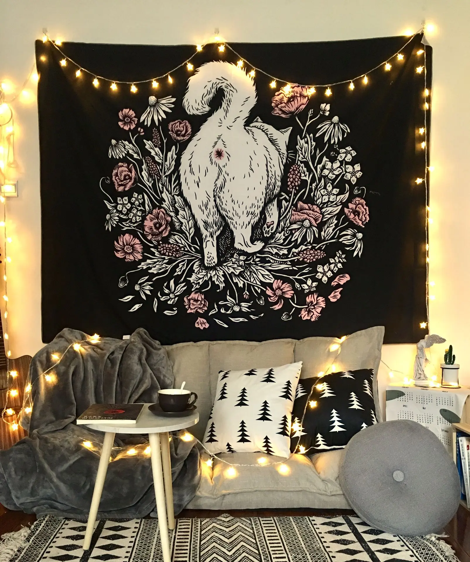 Cat Witchcraft Tapestry Wall Hanging Tapestries Mysterious Divination Baphomet Occult Home Wall Black Cool Decor Cat Coven
Cat Witchcraft Tapestry Wall Hanging Tapestries Mysterious Divination Baphomet Occult Home Wall Black Cool Decor Cat Coven