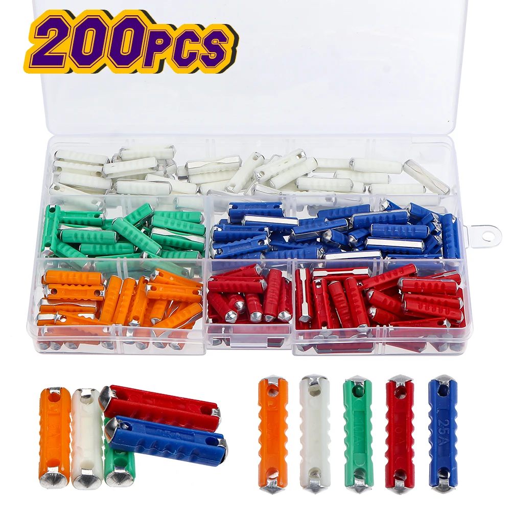 200 штук в штучной упаковке Универсальные Автомобильные предохранители 5A 8A 10A 16A 25 А диаметром 6 мм для старинного автомобиля в старинном стил...
200 штук в штучной упаковке Универсальные Автомобильные предохранители 5A 8A 10A 16A 25 А диаметром 6 мм для старинного автомобиля в старинном стил...