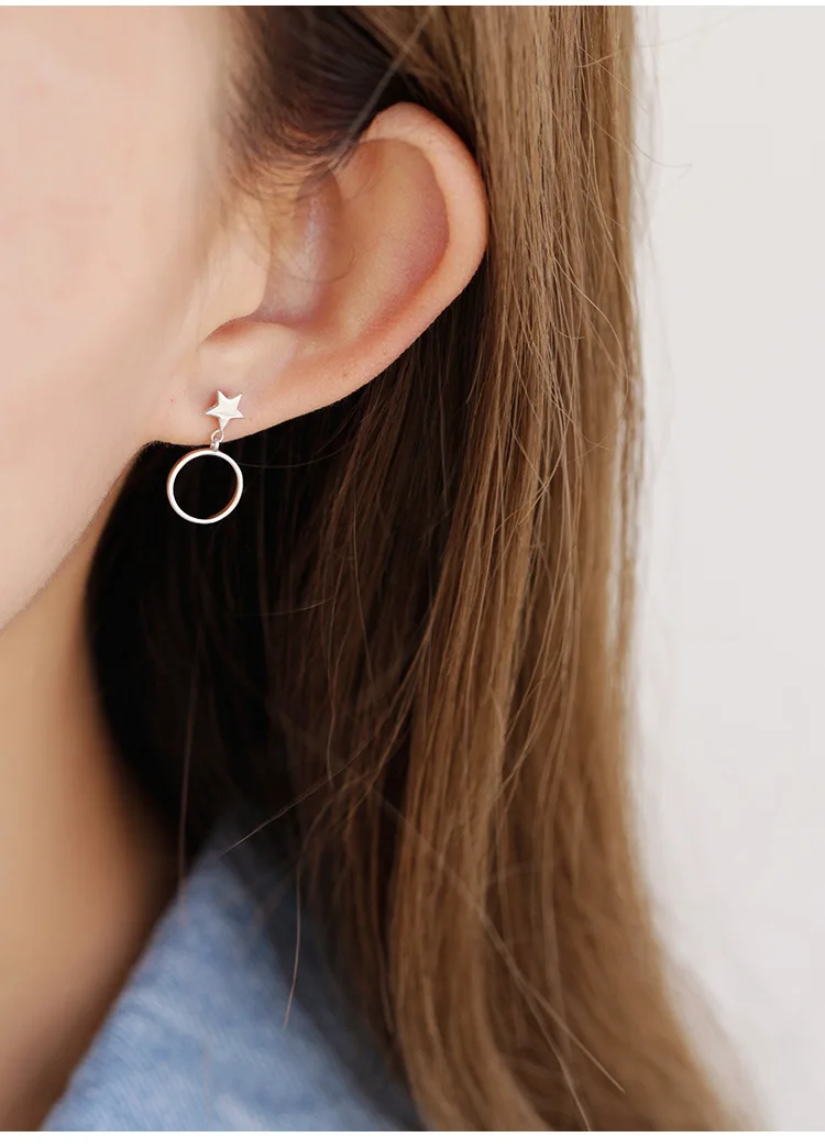 Asymmetry Star Stud Earrings for Women 925 Sterling Silver Ear Fine Jewelry Accessories Prevent allergy pendientes eh583
Asymmetry Star Stud Earrings for Women 925 Sterling Silver Ear Fine Jewelry Accessories Prevent allergy pendientes eh583