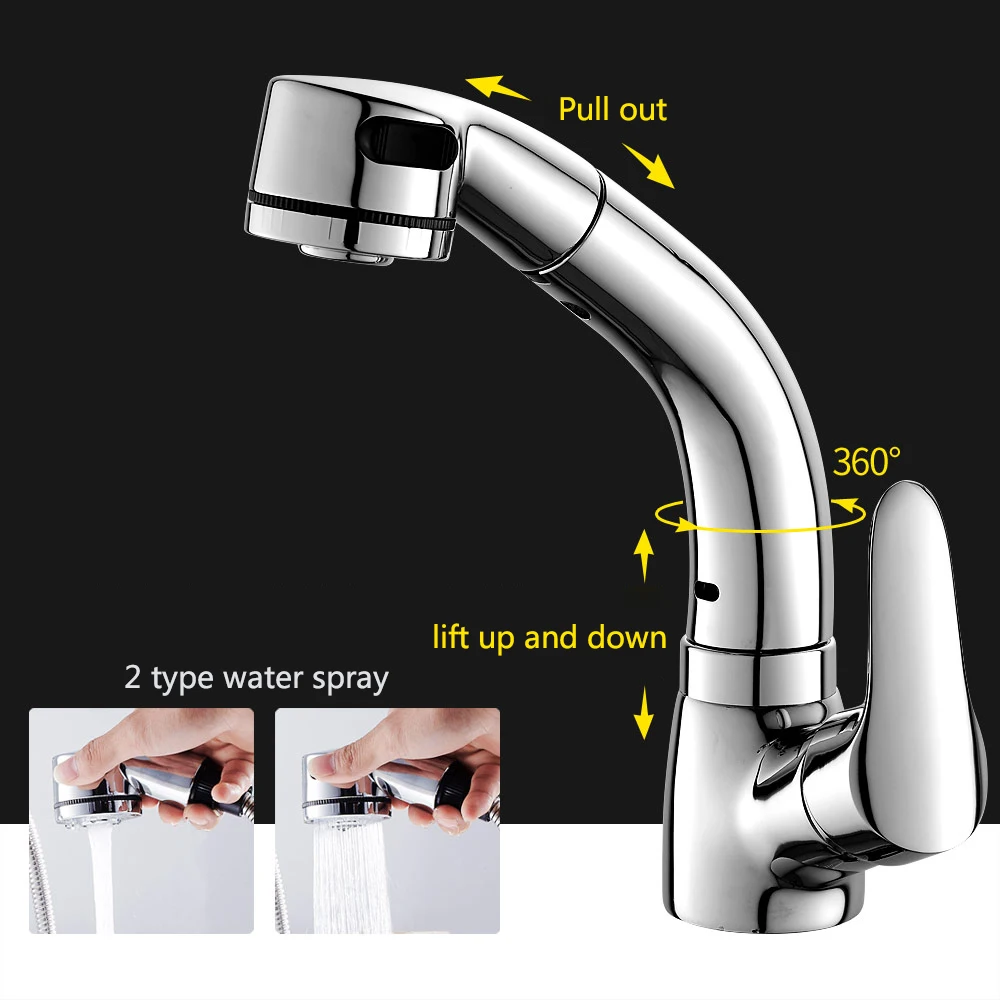 G3/8 Inch Standard Bathroom Fixture Bathroom Sink Faucet Copper Single Handle Wash Basin Sink Faucet With Pull Out Sprayer
G3/8 Inch Standard Bathroom Fixture Bathroom Sink Faucet Copper Single Handle Wash Basin Sink Faucet With Pull Out Sprayer