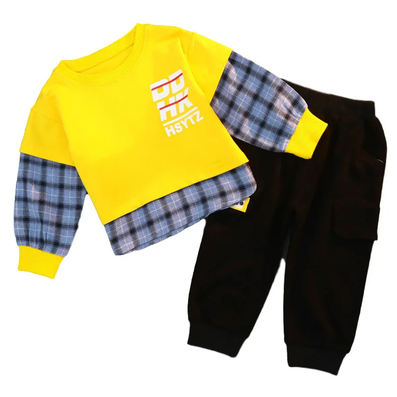 New Spring Autumn Baby Boys Girls Clothes Fashion Children Casual T-Shirt Pants 2Pcs/sets Toddler Cotton Costume Kids Tracksuits 
New Spring Autumn Baby Boys Girls Clothes Fashion Children Casual T-Shirt Pants 2Pcs/sets Toddler Cotton Costume Kids Tracksuits