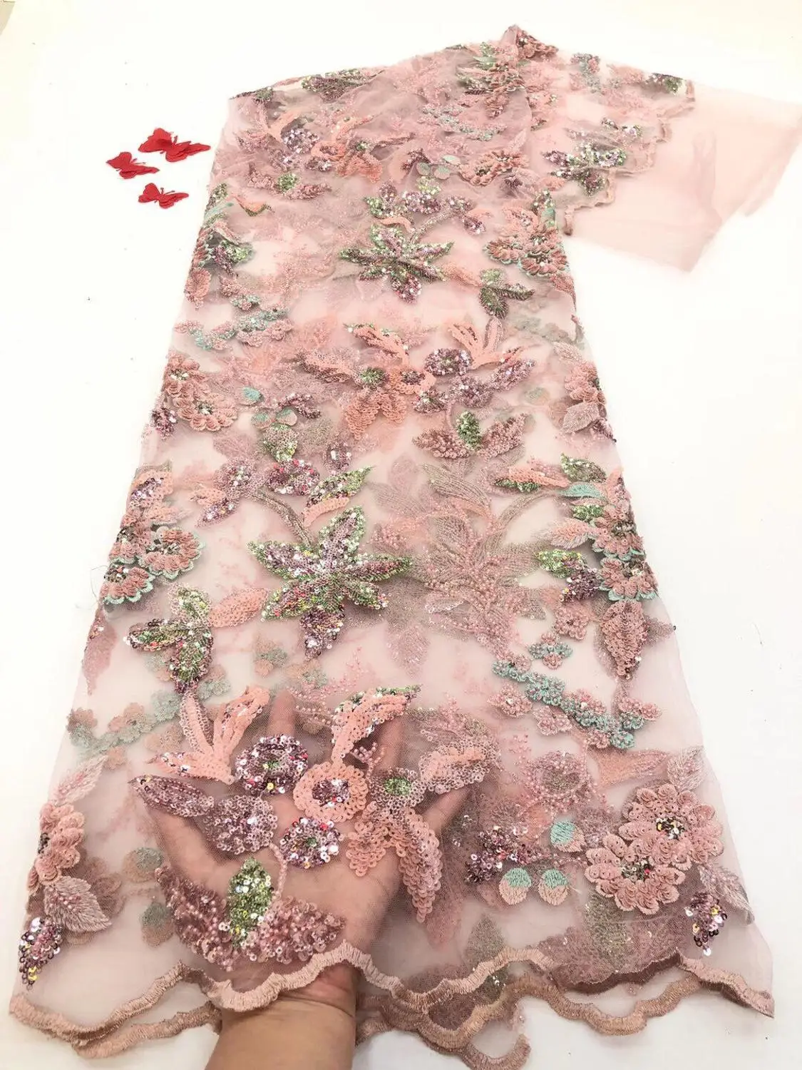 embroidery african tulle lace fabric good selling for party dress SYJ-1098812 with beads
embroidery african tulle lace fabric good selling for party dress SYJ-1098812 with beads