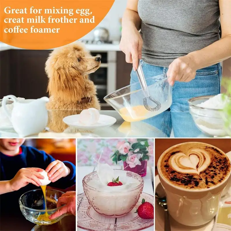Spring Whisk Stainless Steel Efficient Egg Stirrer Beater Baking Pastry Tools Milk Blender Whisk Sauces Mixer Kitchen Accessory
Spring Whisk Stainless Steel Efficient Egg Stirrer Beater Baking Pastry Tools Milk Blender Whisk Sauces Mixer Kitchen Accessory