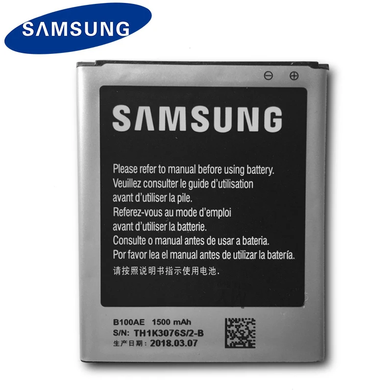 Оригинальный аккумулятор Samsung B100AE для телефона Galaxy Ace 3 S7898 S7278 S7272 S7568i i679 S7270 S7262 i699i