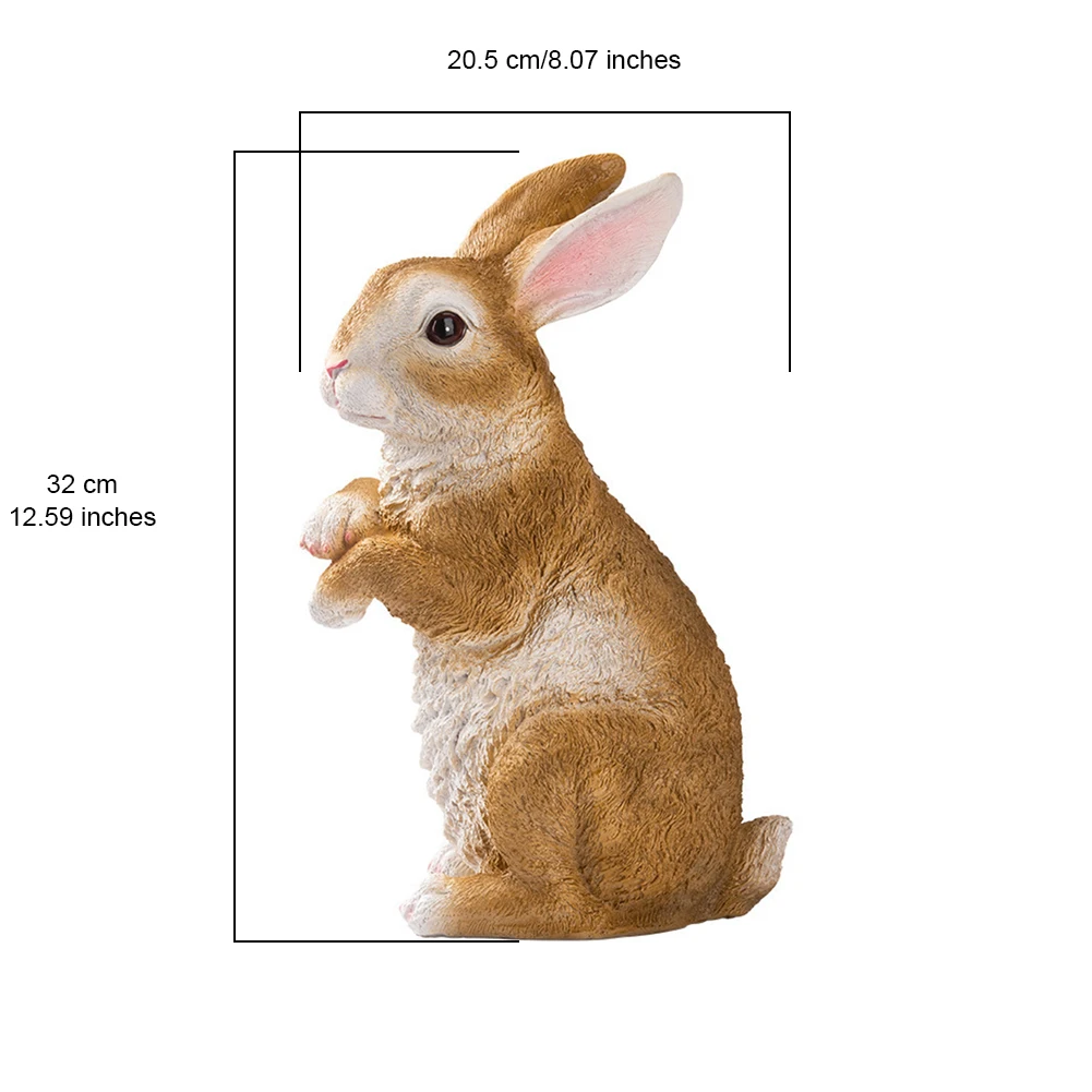 Lawn Resin Ornament Weatherproof Gift Display Yard Home Office Rabbit Statue Craft Cute Garden Decor Indoor Outdoor Sculpture
Lawn Resin Ornament Weatherproof Gift Display Yard Home Office Rabbit Statue Craft Cute Garden Decor Indoor Outdoor Sculpture