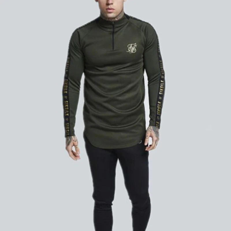 2021 Spring Summer Fashion Letter Print Tops Mens Stand Collar Zipper Pullover Male Casual Long Sleeve Slim Sport T-Shirt 2XL
2021 Spring Summer Fashion Letter Print Tops Mens Stand Collar Zipper Pullover Male Casual Long Sleeve Slim Sport T-Shirt 2XL