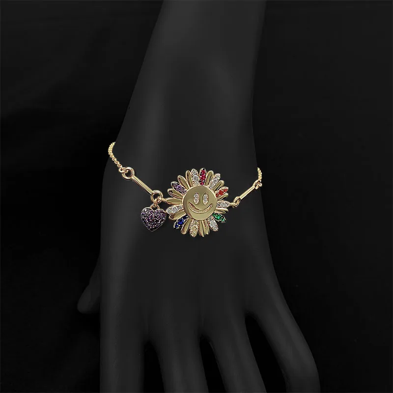 S925 Sterling Silver New Rainbow Daisy love bracelet summer essential fashion luxury brand Monaco women's jewelry
S925 Sterling Silver New Rainbow Daisy love bracelet summer essential fashion luxury brand Monaco women's jewelry