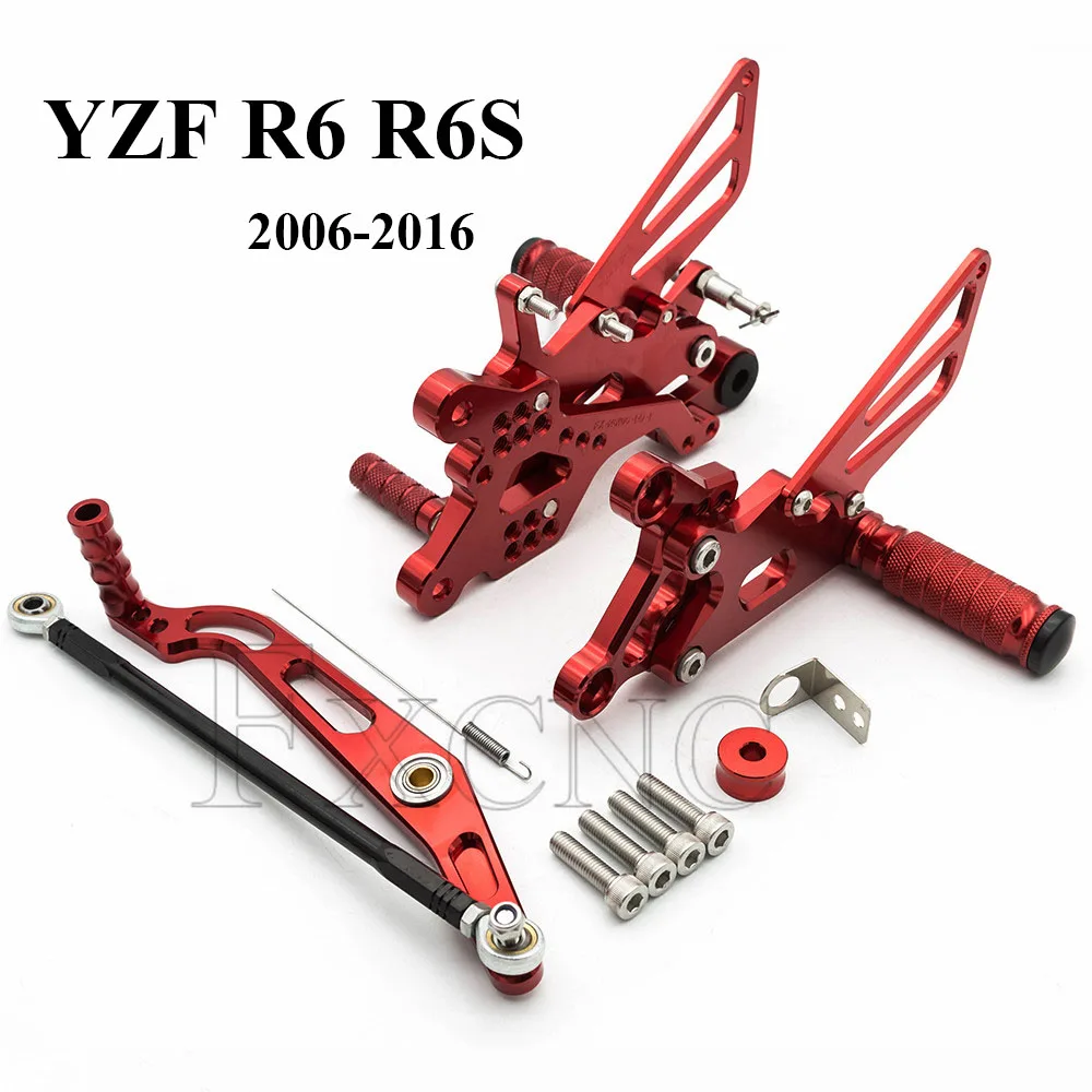 CNC Aluminum Rearset Rear Set For Yamaha YZF R6 R6S 2006-2016 Adjustable Foot Peg Rearsets Footrest Foot Pegs Pedal
CNC Aluminum Rearset Rear Set For Yamaha YZF R6 R6S 2006-2016 Adjustable Foot Peg Rearsets Footrest Foot Pegs Pedal