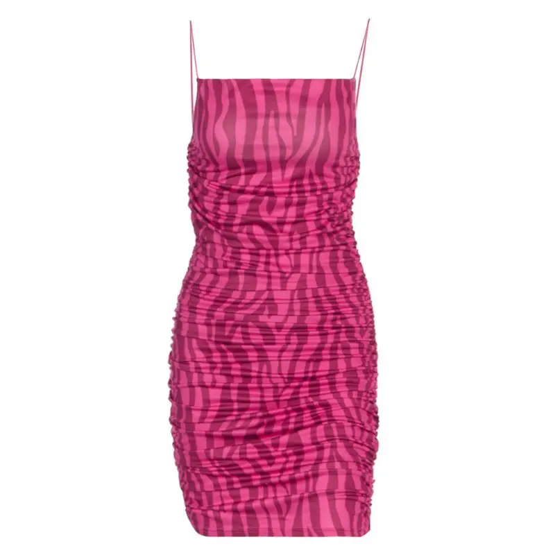 Women Summer Spaghetti Strap Bodycon Mini Dress Vertical Striped Printed Pleated Ruched Sexy Off Shoulder Backless Party Clubwe
Women Summer Spaghetti Strap Bodycon Mini Dress Vertical Striped Printed Pleated Ruched Sexy Off Shoulder Backless Party Clubwe