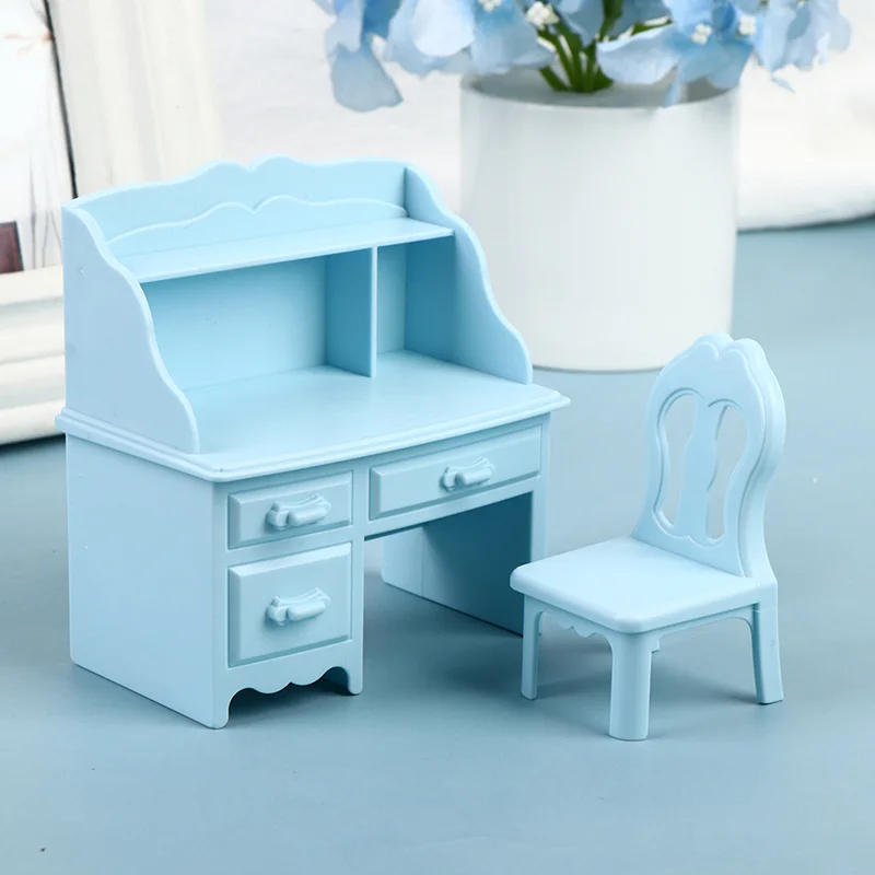 2Pcs/Set Doll House Desk Chair Set Blue Micro Office Computer Desk Chair Toy Accessories Furniture Model Toys
2Pcs/Set Doll House Desk Chair Set Blue Micro Office Computer Desk Chair Toy Accessories Furniture Model Toys