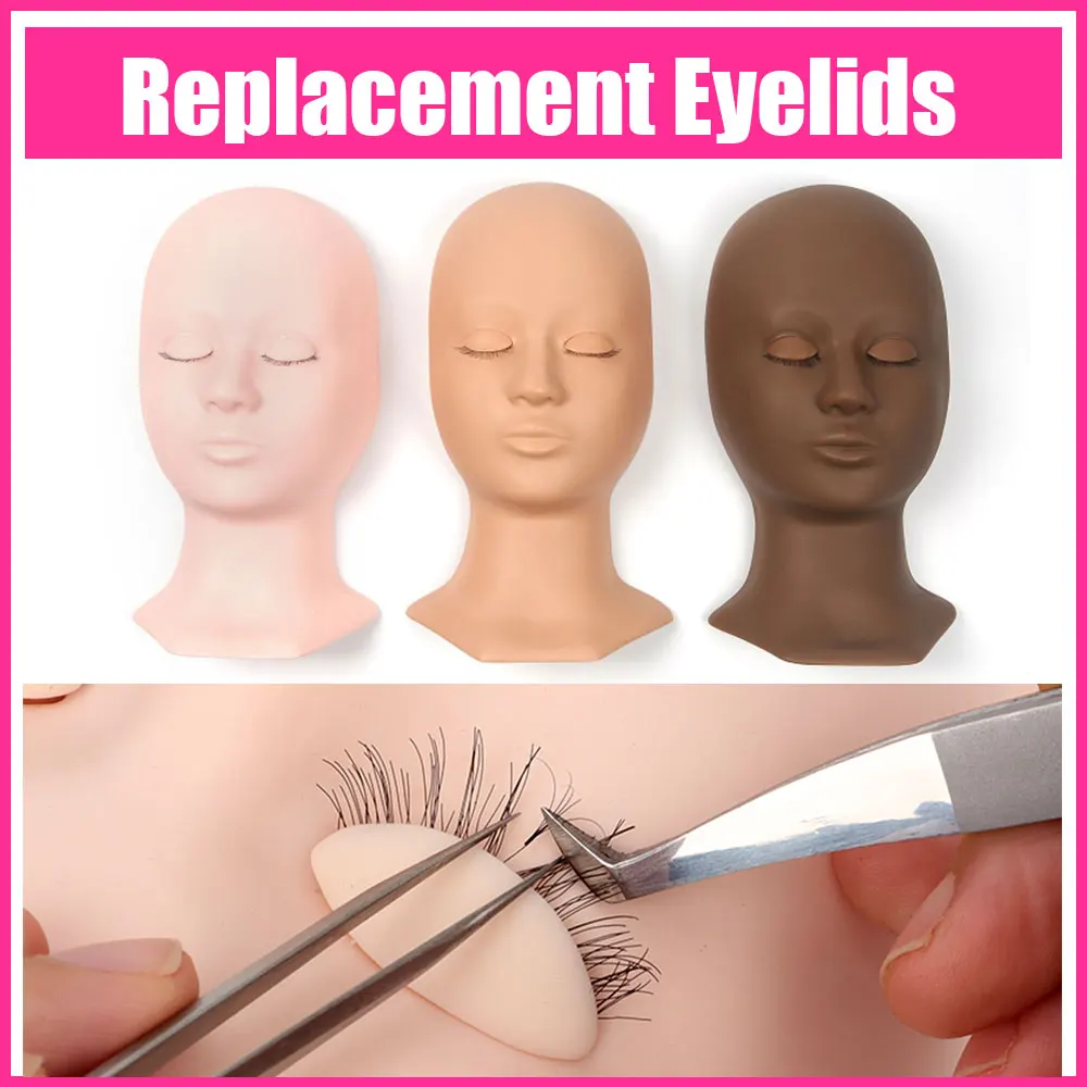 Silicone Mannequin Model Head With Practice False Eyelashes Training makeup kit maniquin head Eyelash Extension Grafted Lashes
Silicone Mannequin Model Head With Practice False Eyelashes Training makeup kit maniquin head Eyelash Extension Grafted Lashes