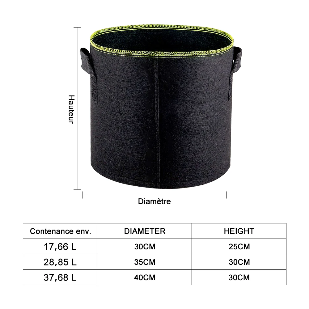 5pcs Plant Growing Bags 5 7 10 Gallon Home Garden Tools Strawberry Vegetable Jardin Growing Pots Gardening Planting Bags
5pcs Plant Growing Bags 5 7 10 Gallon Home Garden Tools Strawberry Vegetable Jardin Growing Pots Gardening Planting Bags