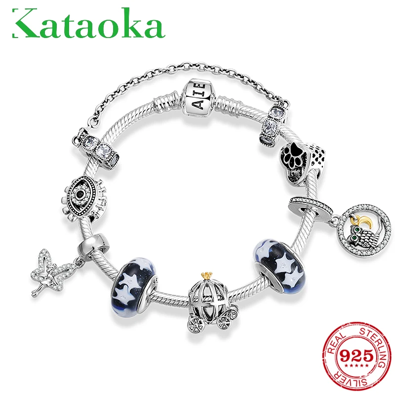 Хит, Настоящее серебро 925 пробы, талисман в виде тыквы, автомобиля и стеклянные бусины, браслет, браслеты, браслет, женская бижутерия, подарок
Хит, Настоящее серебро 925 пробы, талисман в виде тыквы, автомобиля и стеклянные бусины, браслет, браслеты, браслет, женская бижутерия, подарок