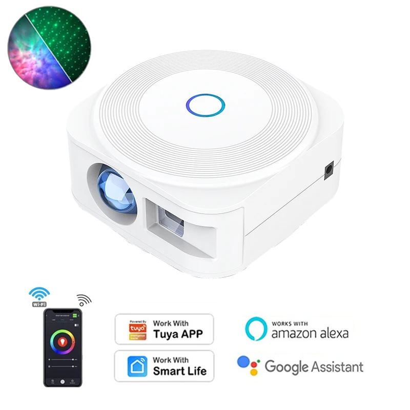 Tuya WiFi Smart Star Projector Galaxy For Holiday Party, APP Control Smart Home Nebula Projector Works For Google Home, Alexa
Tuya WiFi Smart Star Projector Galaxy For Holiday Party, APP Control Smart Home Nebula Projector Works For Google Home, Alexa