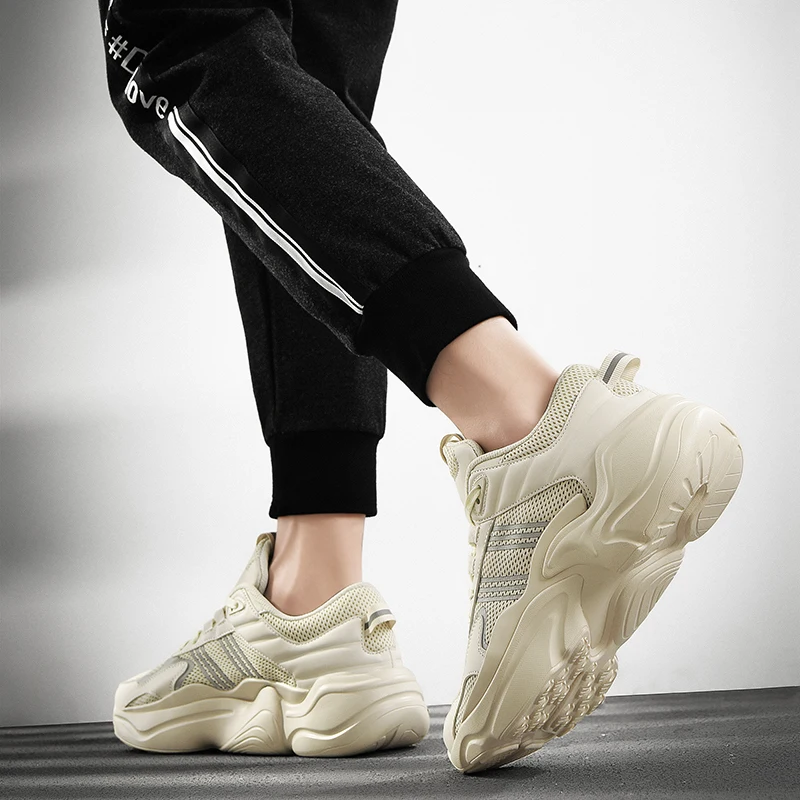 Fashin Hot Sell New Men's Running Shoes Luminous High Quality Daddy Shoes Breathable Height Increasing Cushioning Mens Shoes
Fashin Hot Sell New Men's Running Shoes Luminous High Quality Daddy Shoes Breathable Height Increasing Cushioning Mens Shoes