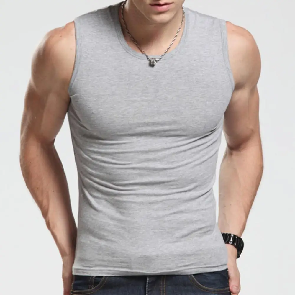 Men's tank top Solid Color Sleeveless Round Neck Vest Slim Fitness Tank Top Undershirt Men Clothing men summer sport vest
Men's tank top Solid Color Sleeveless Round Neck Vest Slim Fitness Tank Top Undershirt Men Clothing men summer sport vest