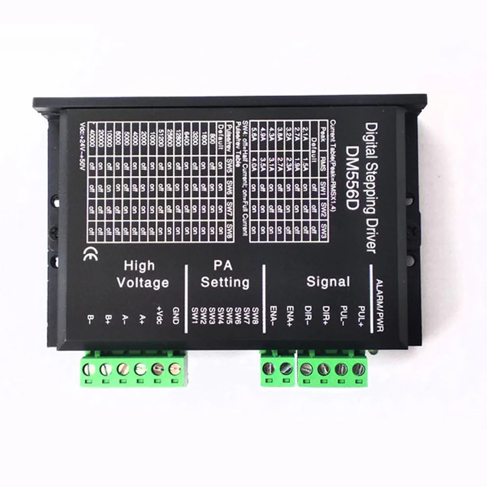 Двухфазный шаговый двигатель DM556D, драйвер, максимальное напряжение драйвера, 200 А, ток 0-кГц, частота импульса, шаговый двигатель
Двухфазный шаговый двигатель DM556D, драйвер, максимальное напряжение драйвера, 200 А, ток 0-кГц, частота импульса, шаговый двигатель
