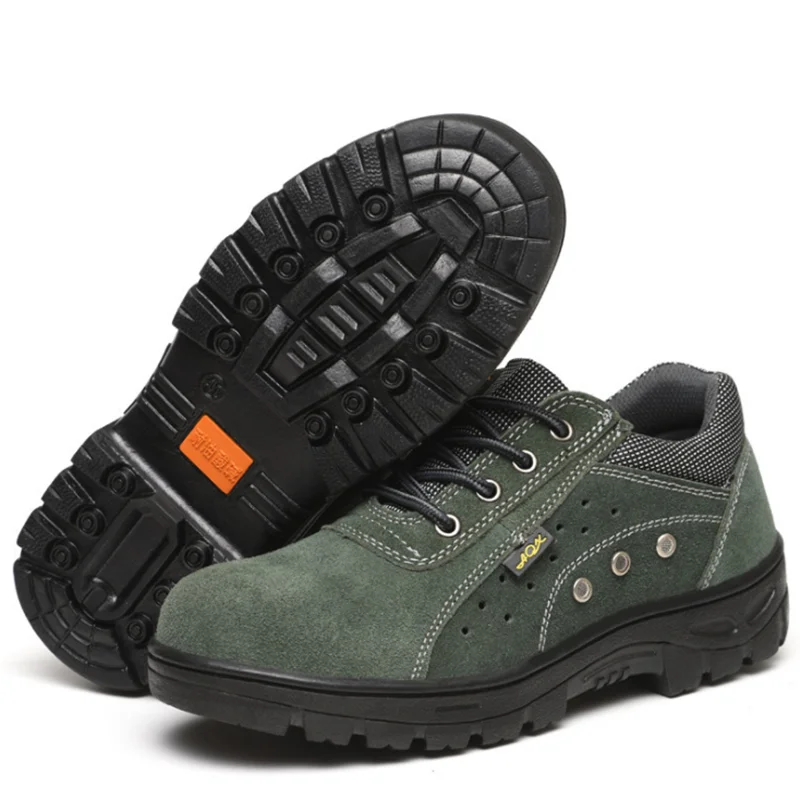 SLUICING Men's safety shoes suede leather labor protection shoes anti smashing anti puncture protective shoes steel head work
SLUICING Men's safety shoes suede leather labor protection shoes anti smashing anti puncture protective shoes steel head work