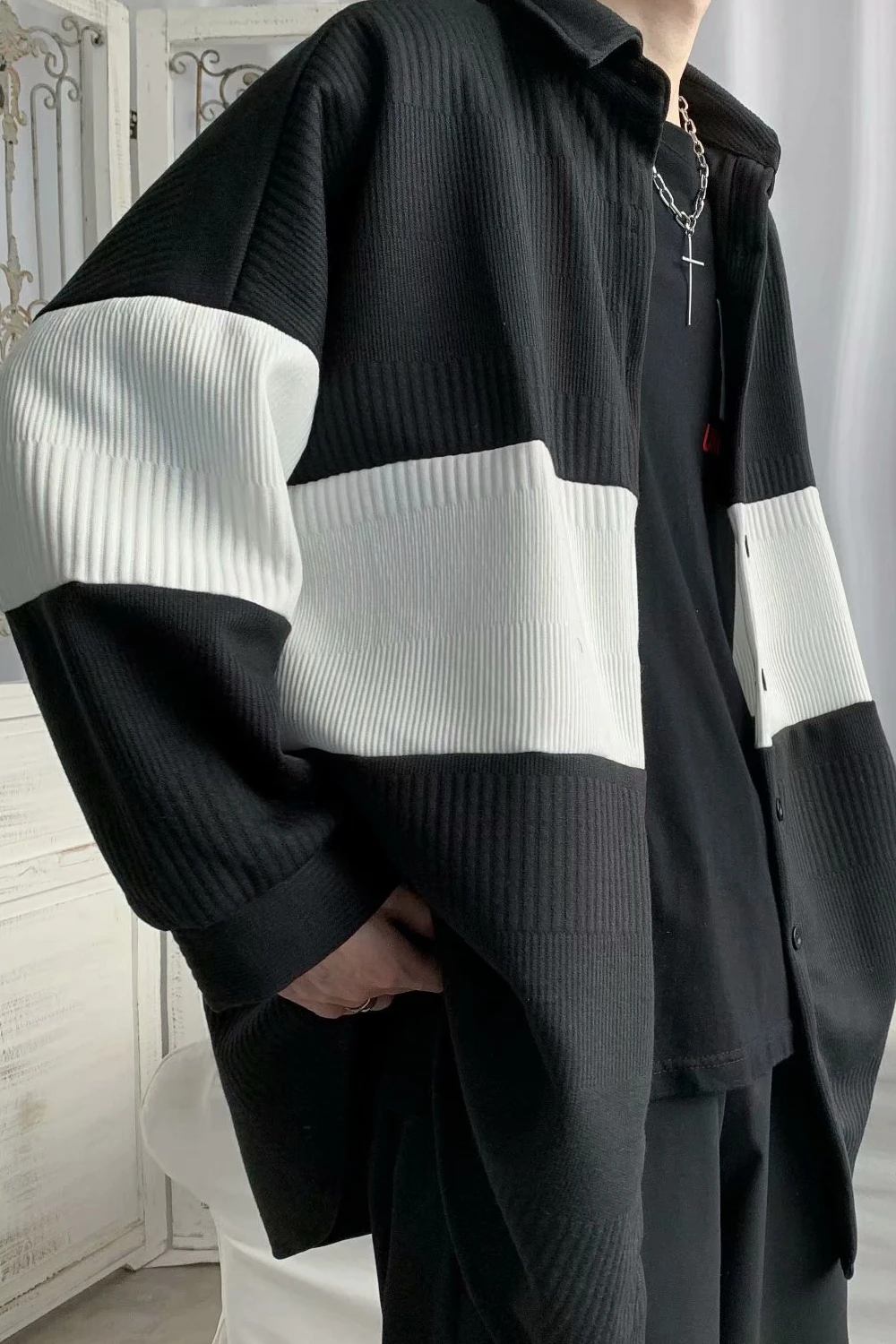 Autumn and Winter thick knitted sweater loose sweater coat cardigan trend wear long sleeve Korean men
Autumn and Winter thick knitted sweater loose sweater coat cardigan trend wear long sleeve Korean men