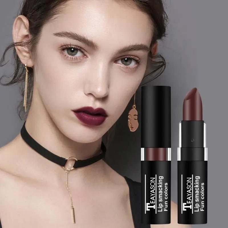 TEAYASON Retro Matte Lipstick Lasting Waterproof Lipstick No Fading Lip Glaze For Lady Lip Non-Stick Cup Makeup Tools TSLM1 
TEAYASON Retro Matte Lipstick Lasting Waterproof Lipstick No Fading Lip Glaze For Lady Lip Non-Stick Cup Makeup Tools TSLM1