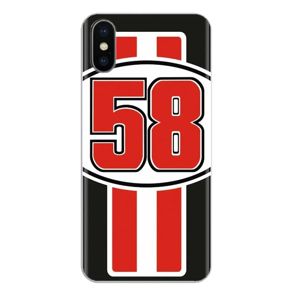 Мягкий силиконовый чехол из ТПУ с логотипом Марко Simoncelli 58 для iPod Touch Apple iPhone 11 Pro 4 4S