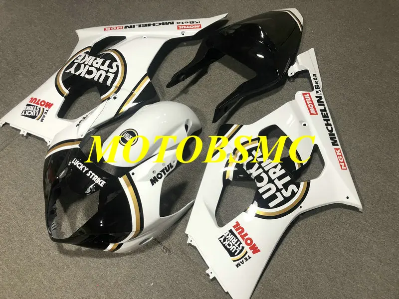 Набор обтекателей для литья под давлением GSXR1000 K3 03 04 GSXR 1000 2003 2004 ABS белый черный