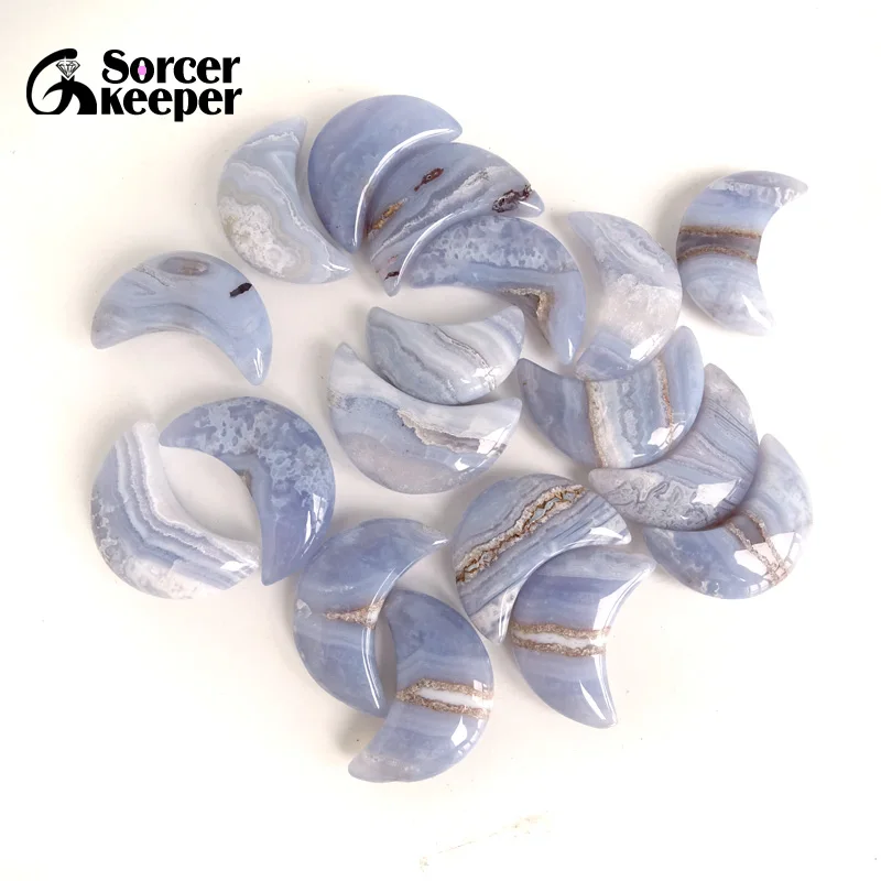1pc Real Natural Blue Chalcedony Crystal Stone Moon Beads Polished Lace Agates For Women Necklace & Pendant Jewelry Making BF517
1pc Real Natural Blue Chalcedony Crystal Stone Moon Beads Polished Lace Agates For Women Necklace & Pendant Jewelry Making BF517