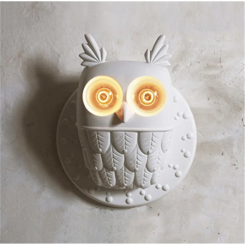 Modern Creative Resin Owl Wall Lamp Home Livingroom Bedroom Bedside Aisle Porch Light Decorative Lighting Fixtures
Modern Creative Resin Owl Wall Lamp Home Livingroom Bedroom Bedside Aisle Porch Light Decorative Lighting Fixtures