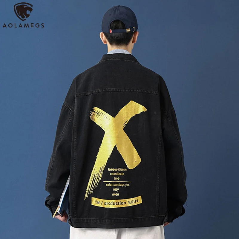 Aolamegs Casual Denim Jackets Men Print Cargo Harajuku Men's Jacket Vintage Oversize Parkas Hip Hop High Street Streetwear M-5XL
Aolamegs Casual Denim Jackets Men Print Cargo Harajuku Men's Jacket Vintage Oversize Parkas Hip Hop High Street Streetwear M-5XL