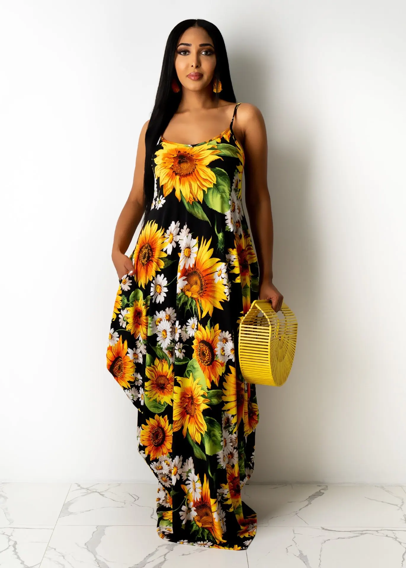 Summer Ladies Casual Women'S Loose Printed Cotton Suspender Skirt Casual Home Street Temperament Commuter Dress Women
Summer Ladies Casual Women'S Loose Printed Cotton Suspender Skirt Casual Home Street Temperament Commuter Dress Women