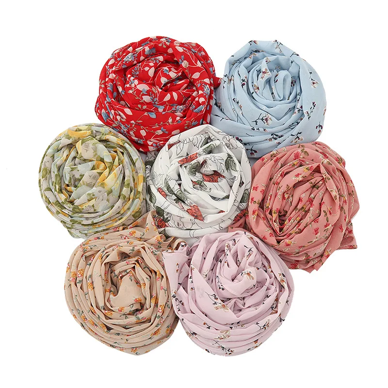 Women Chiffon Scarf Hijab Wrap Floral Printed Muslim Hijabs Turban Scarves Headband Shawls Islamic Scarfs Foulard Femme Musulman
Women Chiffon Scarf Hijab Wrap Floral Printed Muslim Hijabs Turban Scarves Headband Shawls Islamic Scarfs Foulard Femme Musulman