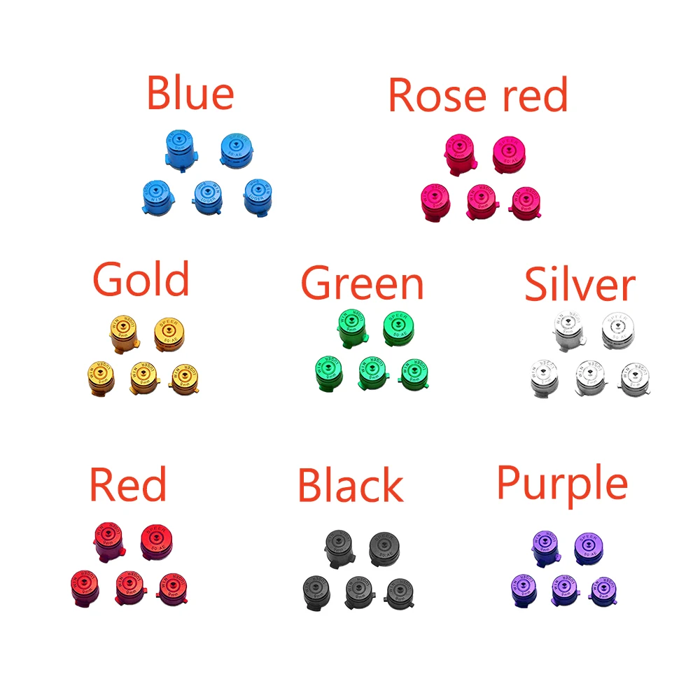 50 sets a lot ABXY Metal Buttons kit Aluminum Alloy Bullet Buttons Replacement Parts for Xbox One Game Controller
50 sets a lot ABXY Metal Buttons kit Aluminum Alloy Bullet Buttons Replacement Parts for Xbox One Game Controller