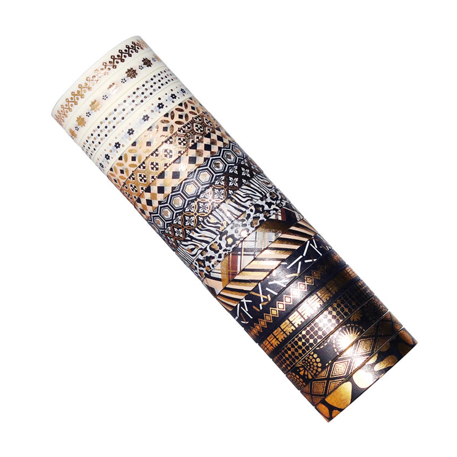 20 Rolls Slim Gold Foil Washi Tape Set Decorative Washi Masking Tapes 7mm Wide Adhesive Tape Label Sticker
20 Rolls Slim Gold Foil Washi Tape Set Decorative Washi Masking Tapes 7mm Wide Adhesive Tape Label Sticker