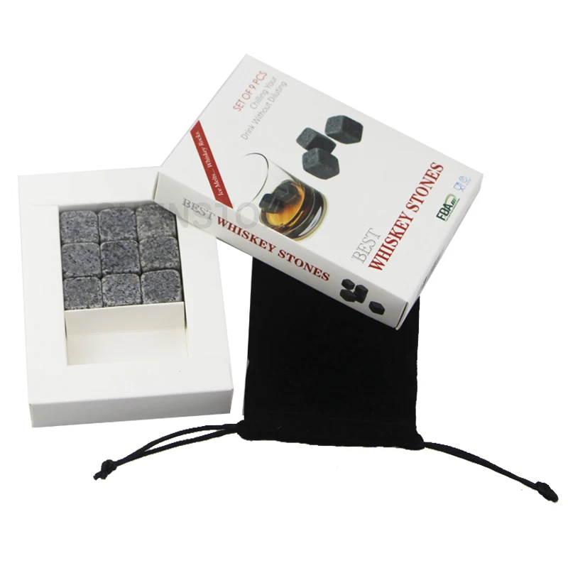 Whiskey Cubes Stone Chilling Rocks Set With Velvet Bag In Paper Box 9pcs Ice Cubes For Beer Accessories
Whiskey Cubes Stone Chilling Rocks Set With Velvet Bag In Paper Box 9pcs Ice Cubes For Beer Accessories