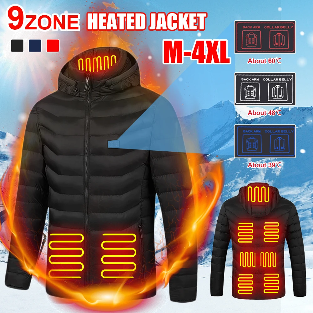 2021 Heating Jackets 9 Areas Smart Thermostat Pure Color Men Winter Warm USB Heated Clothing Waterproof Warm 자켓 Female Jacket
2021 Heating Jackets 9 Areas Smart Thermostat Pure Color Men Winter Warm USB Heated Clothing Waterproof Warm 자켓 Female Jacket