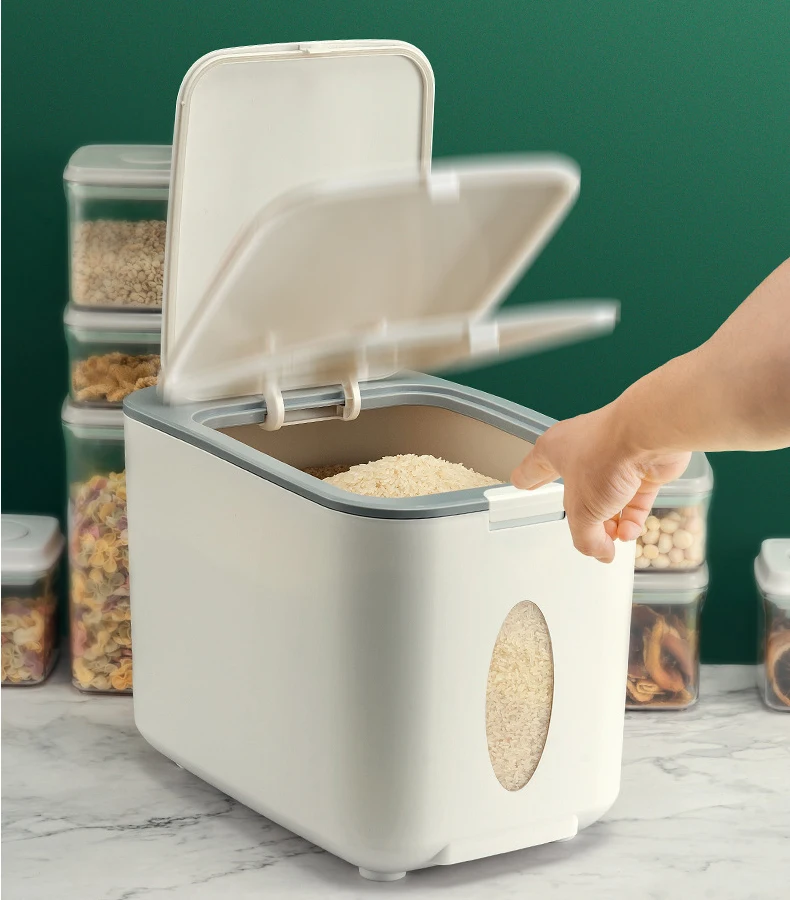 Rice Bucket Ricer Box Rice Storage Box with Lid 12kg Durable Plastic Japan Style ABS
Rice Bucket Ricer Box Rice Storage Box with Lid 12kg Durable Plastic Japan Style ABS