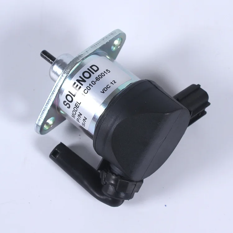 Excavator parts wholesale Kubota 1C010-60015 flameout switch flameout solenoid valve 
Excavator parts wholesale Kubota 1C010-60015 flameout switch flameout solenoid valve