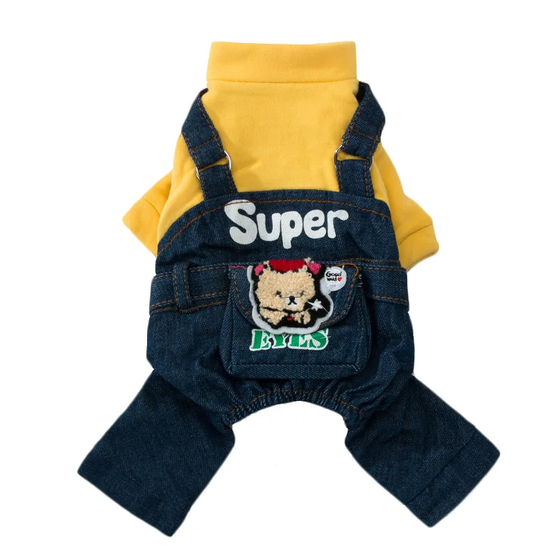 The New Spring and Autumn Thin Breathable Four-legged Clothes for Small and Medium-sized Dogs Denim Overalls Comfortable Fabric
The New Spring and Autumn Thin Breathable Four-legged Clothes for Small and Medium-sized Dogs Denim Overalls Comfortable Fabric