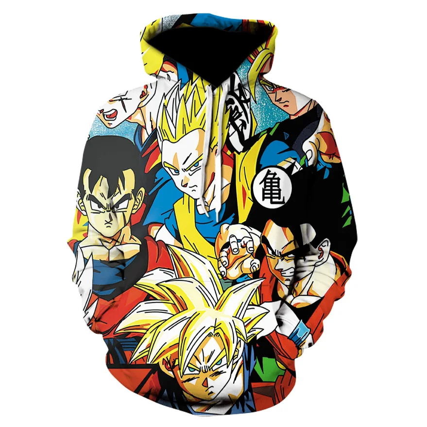 Новые модные брендовые пуловеры dragon ball Модная креативная Мужская одежда