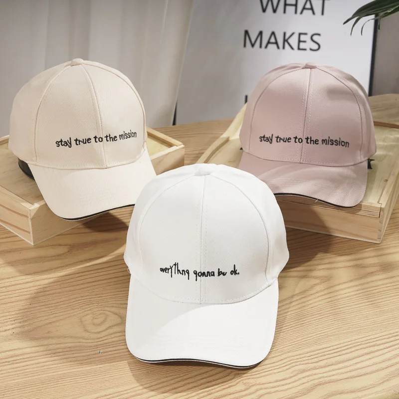 

Korea Women Sport Letter Embroidery Baseball Caps Hot Casual Cotton Hip Hop Snapback Hat Man Casquette Gorras Curved Tucker Cap