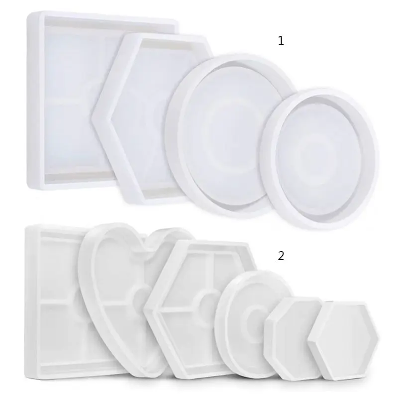 4/6Pcs DIY Crystal Epoxy Resin Mold Hexagon Round Coaster Casting Silicone Mould Handmade Crafts Jewelry Making Tools
4/6Pcs DIY Crystal Epoxy Resin Mold Hexagon Round Coaster Casting Silicone Mould Handmade Crafts Jewelry Making Tools
