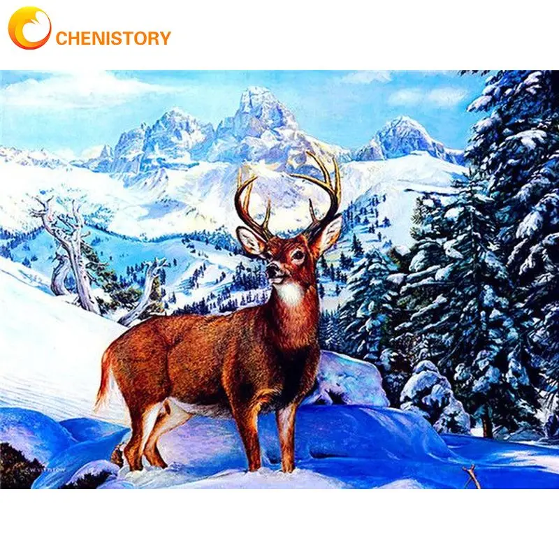 CHENISTORY 60x75cm Frame DIY Painting By Number Kits Wall Art Picture By Numbers Deer Animal Handpainted Home Decors Artcraft
CHENISTORY 60x75cm Frame DIY Painting By Number Kits Wall Art Picture By Numbers Deer Animal Handpainted Home Decors Artcraft