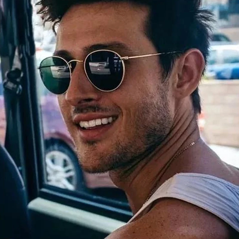 Classic Vintage Round Style Sunglasses Woman Metal Small Frame Sun Glasses Male Retro Driver Shades Mirror Fashion Gafas De Sol
Classic Vintage Round Style Sunglasses Woman Metal Small Frame Sun Glasses Male Retro Driver Shades Mirror Fashion Gafas De Sol