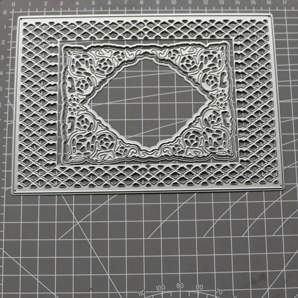 Diamond Lattice Rectangle Frame Metal Cutting Dies For DIY Scrapbooking Card Paper Craft Handmade Album Decoration
Diamond Lattice Rectangle Frame Metal Cutting Dies For DIY Scrapbooking Card Paper Craft Handmade Album Decoration