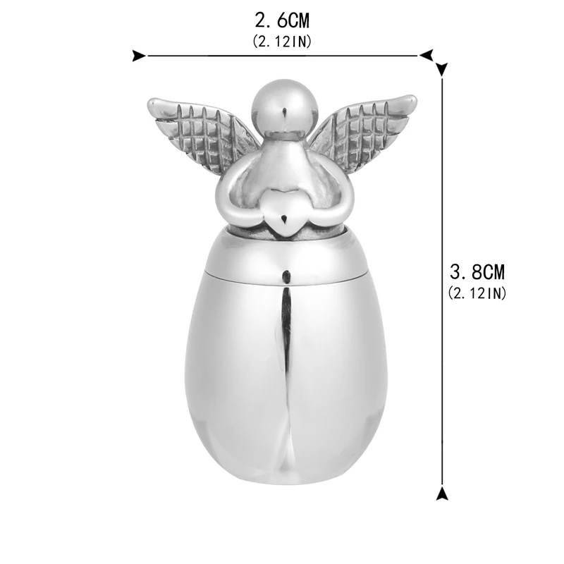 Mini Cremation Urns For Ashes Alloy Metal Memorial Pet Dog Cat Bird Ash Angel Wings Small Urns For Human Ashes Holder
Mini Cremation Urns For Ashes Alloy Metal Memorial Pet Dog Cat Bird Ash Angel Wings Small Urns For Human Ashes Holder